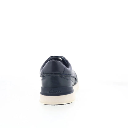 Clarks Race Lite Lace 26164290 Mens Blue Leather Lifestyle Sneakers Shoes