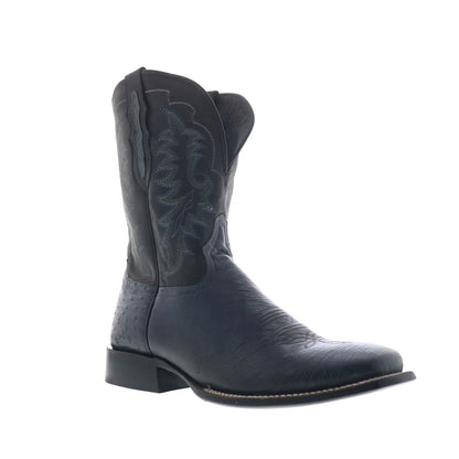 Tony Lama Rancho Smooth Ostrich TL5382 Mens Black Cowboy Western Boots
