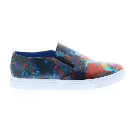 Robert Graham Witchmount RG5544S Mens Blue Leather Lifestyle Sneakers Shoes