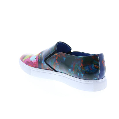 Robert Graham Witchmount RG5544S Mens Blue Leather Lifestyle Sneakers Shoes