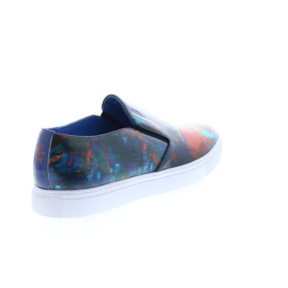 Robert Graham Witchmount RG5544S Mens Blue Leather Lifestyle Sneakers Shoes