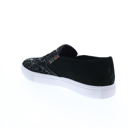 Robert Graham Athiri RG5561S Mens Black Suede Slip On Lifestyle Sneakers Shoes