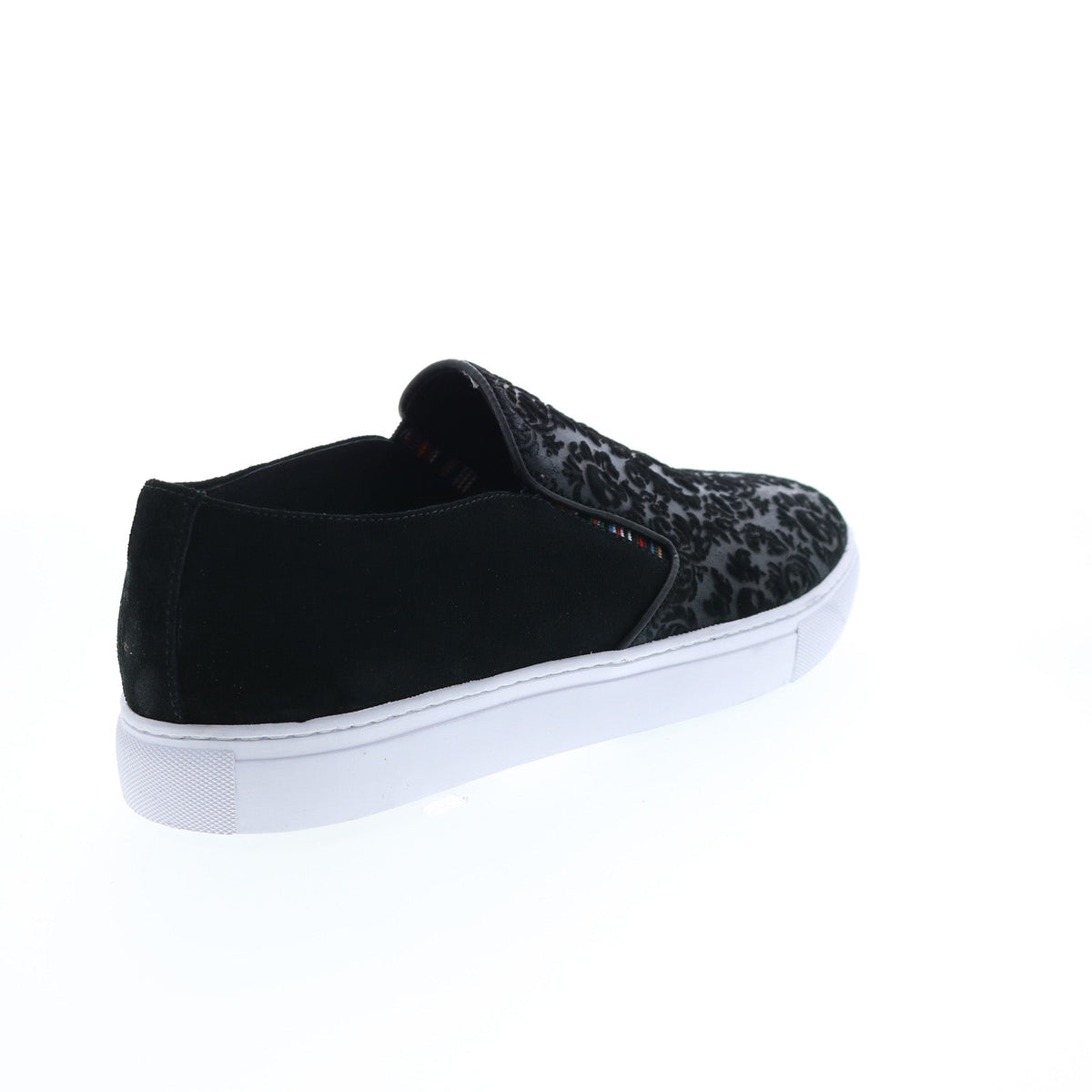 Robert Graham Athiri RG5561S Mens Black Suede Slip On Lifestyle Sneakers Shoes