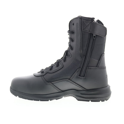 Rocky Cadet 8" Side Zip RKD0102 Mens Black Wide Leather Tactical Boots