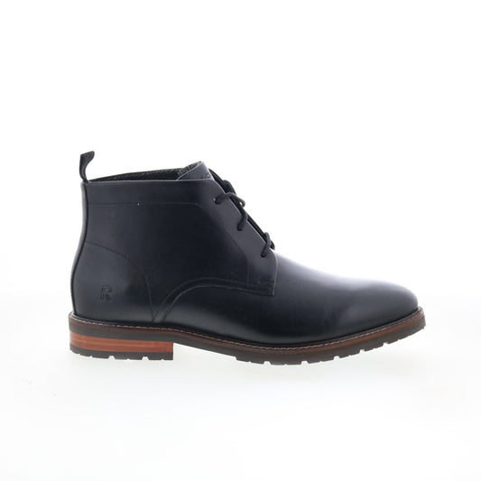 Rockport Caspe RMCASPE Mens Black Wide Leather Lace Up Chukkas Boots