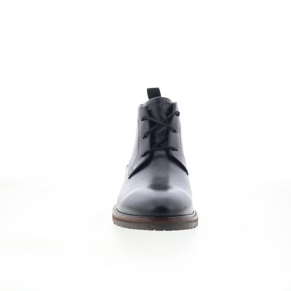 Rockport Caspe RMCASPE Mens Black Wide Leather Lace Up Chukkas Boots