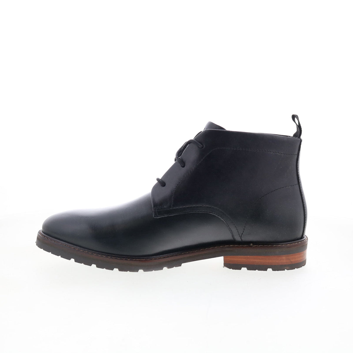Rockport Caspe RMCASPE Mens Black Wide Leather Lace Up Chukkas Boots