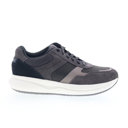 Rockport DMX Corvin RMDMXCORVIN Mens Gray Suede Lifestyle Sneakers Shoes