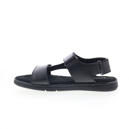Rockport Jhett RMJHETT Mens Black Leather Strap Sport Sandals Shoes