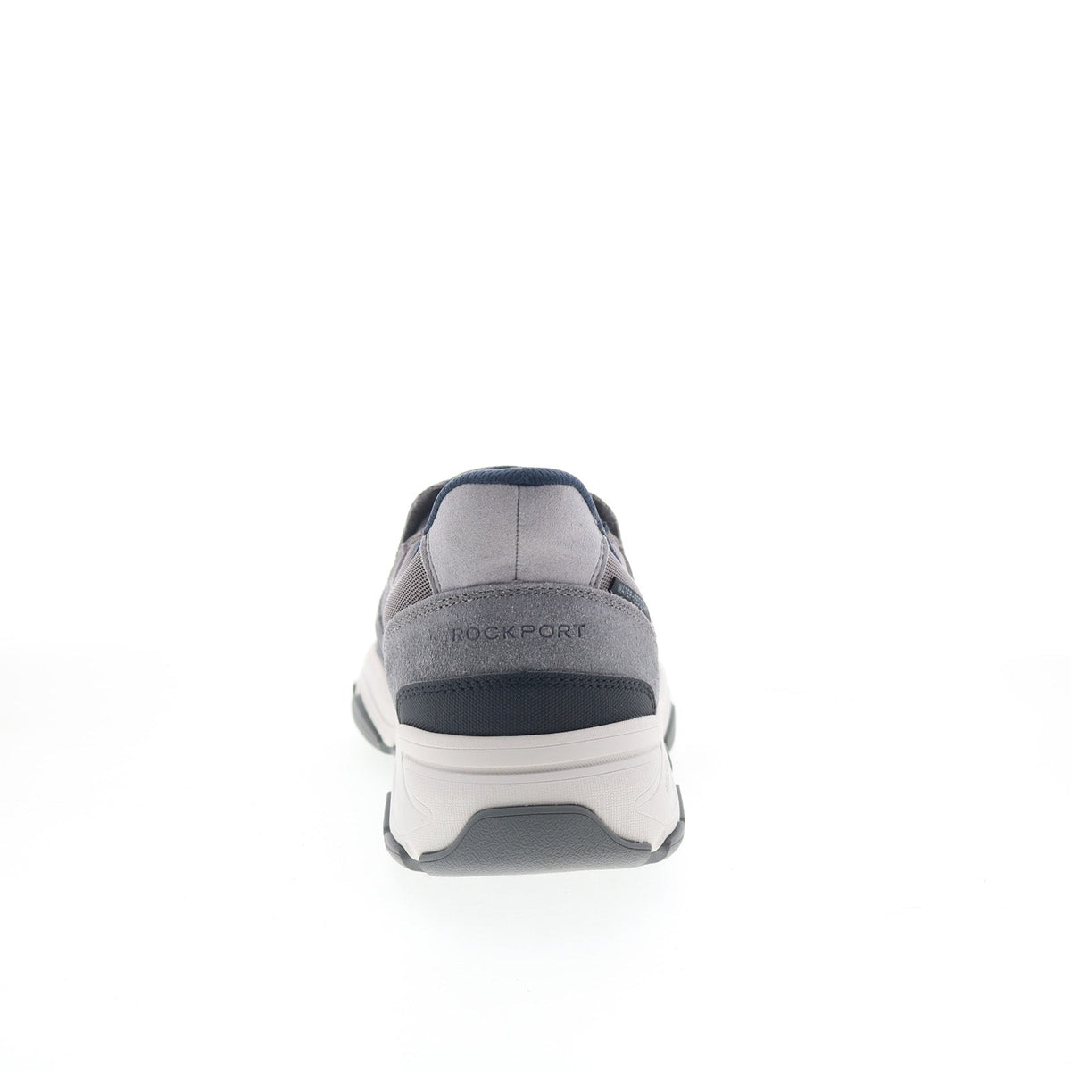 Rockport Reece Mens Gray Leather Slip On Lifestyle Sneakers Shoes