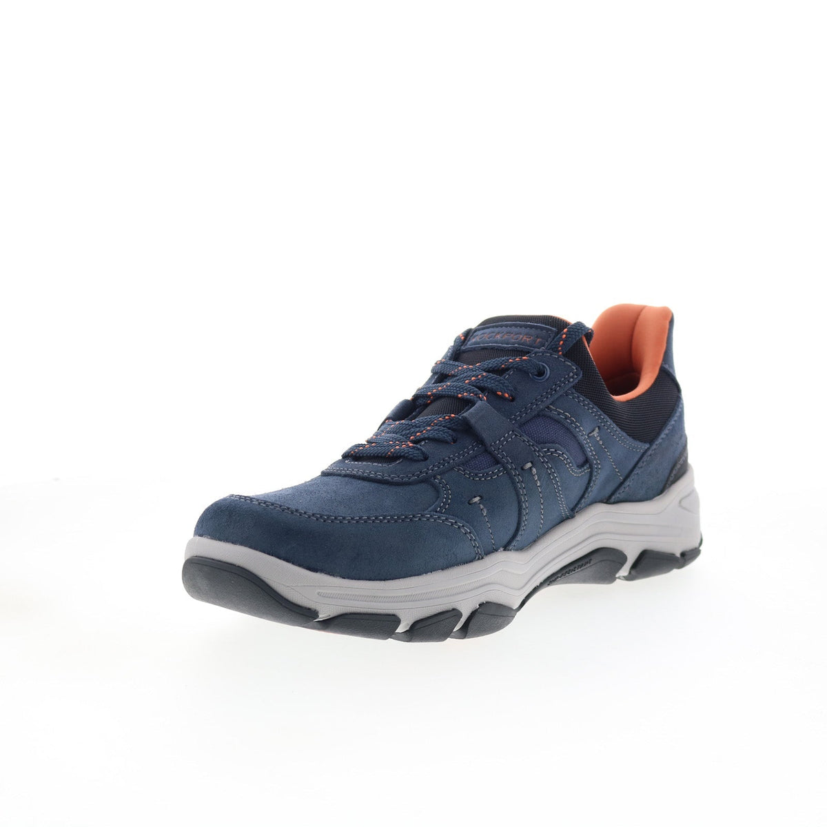 Rockport Rhett RMRHETT Mens Blue Extra Wide Suede Lifestyle Sneakers Shoes