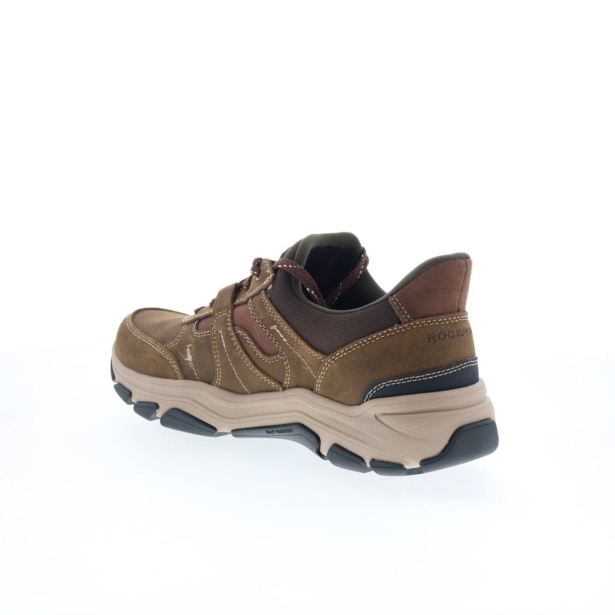 Rockport Rhett RMRHETT Mens Brown Suede Lace Up Lifestyle Sneakers Shoes