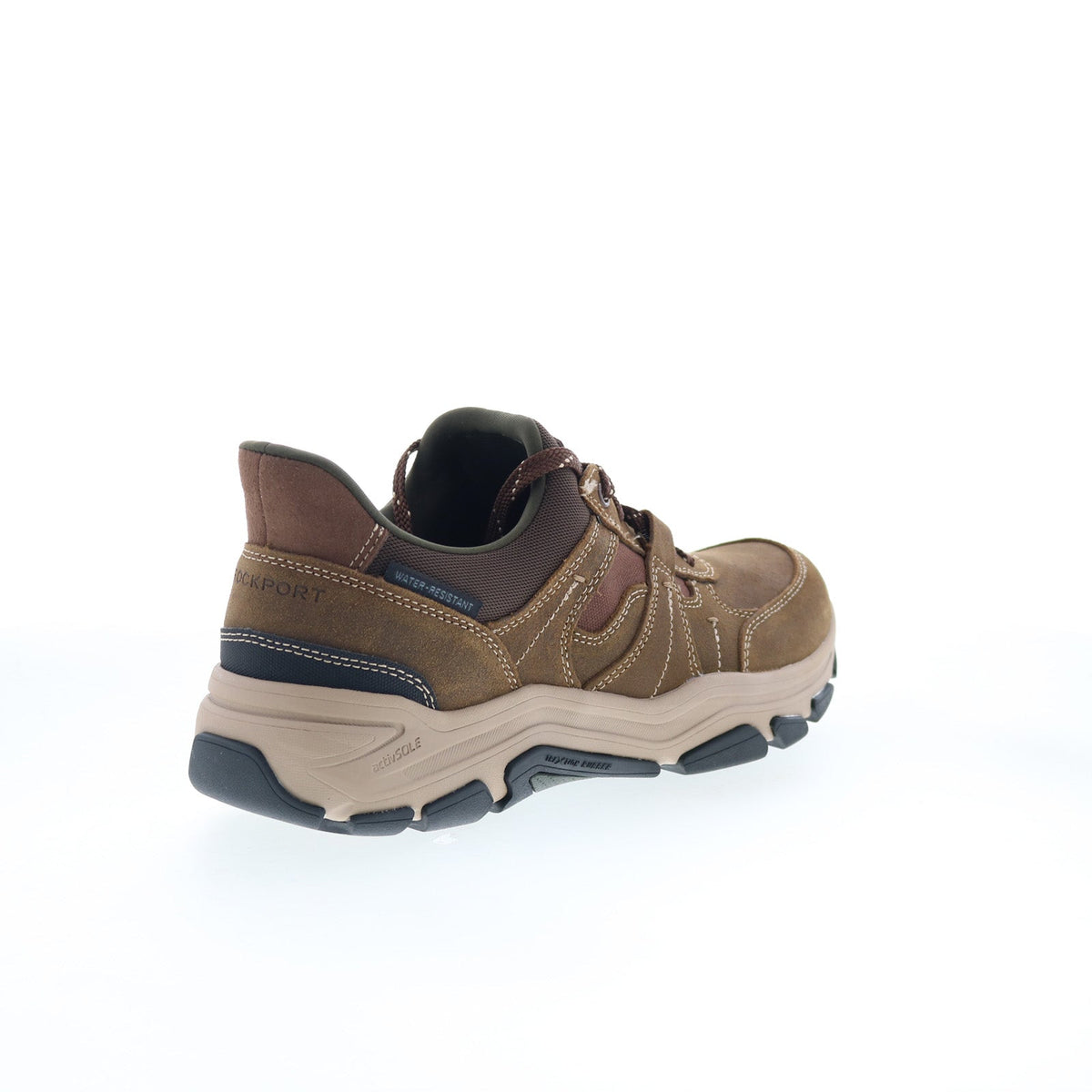 Rockport Rhett RMRHETT Mens Brown Suede Lace Up Lifestyle Sneakers Shoes