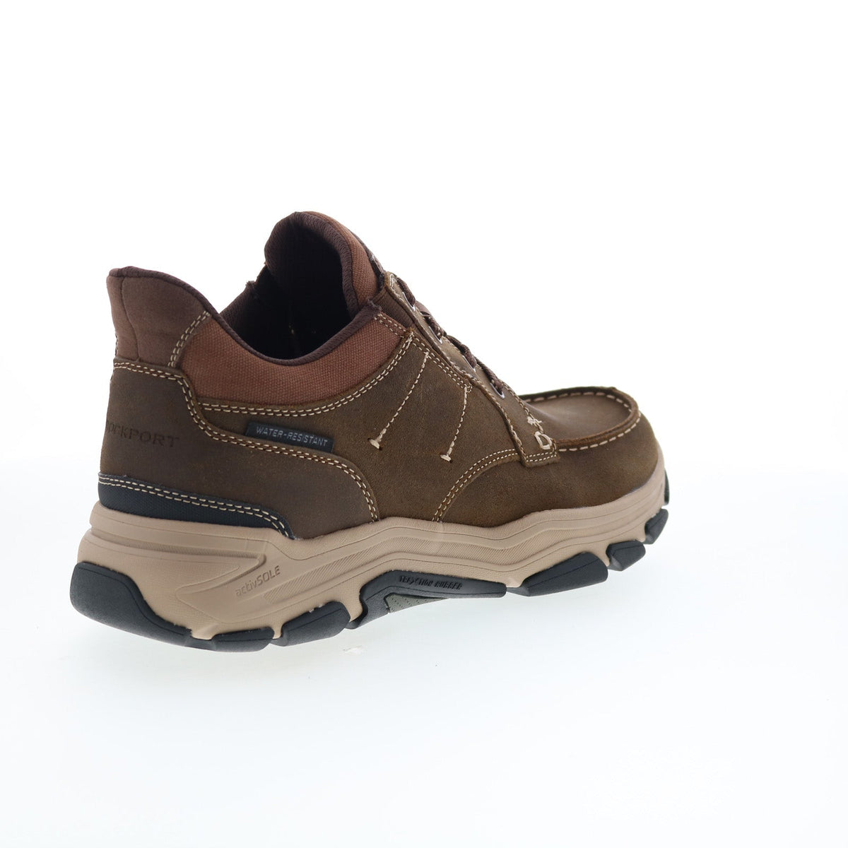 Rockport Ronan RMRONAN Mens Brown Wide Leather Lifestyle Sneakers Shoes