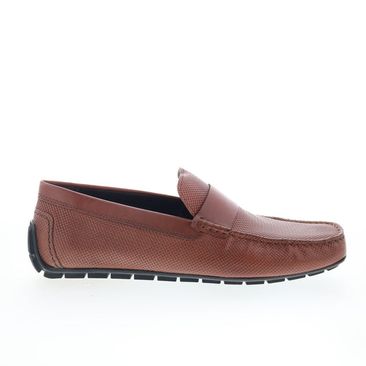 Rockport Tayo RMTAYO Mens Brown Leather Loafers & Slip Ons Moccasin Shoes