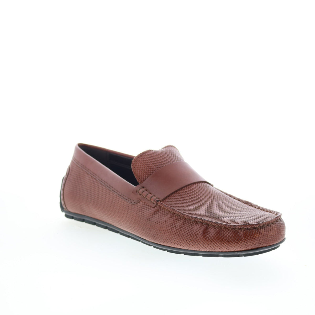 Rockport Tayo RMTAYO Mens Brown Leather Loafers & Slip Ons Moccasin Shoes