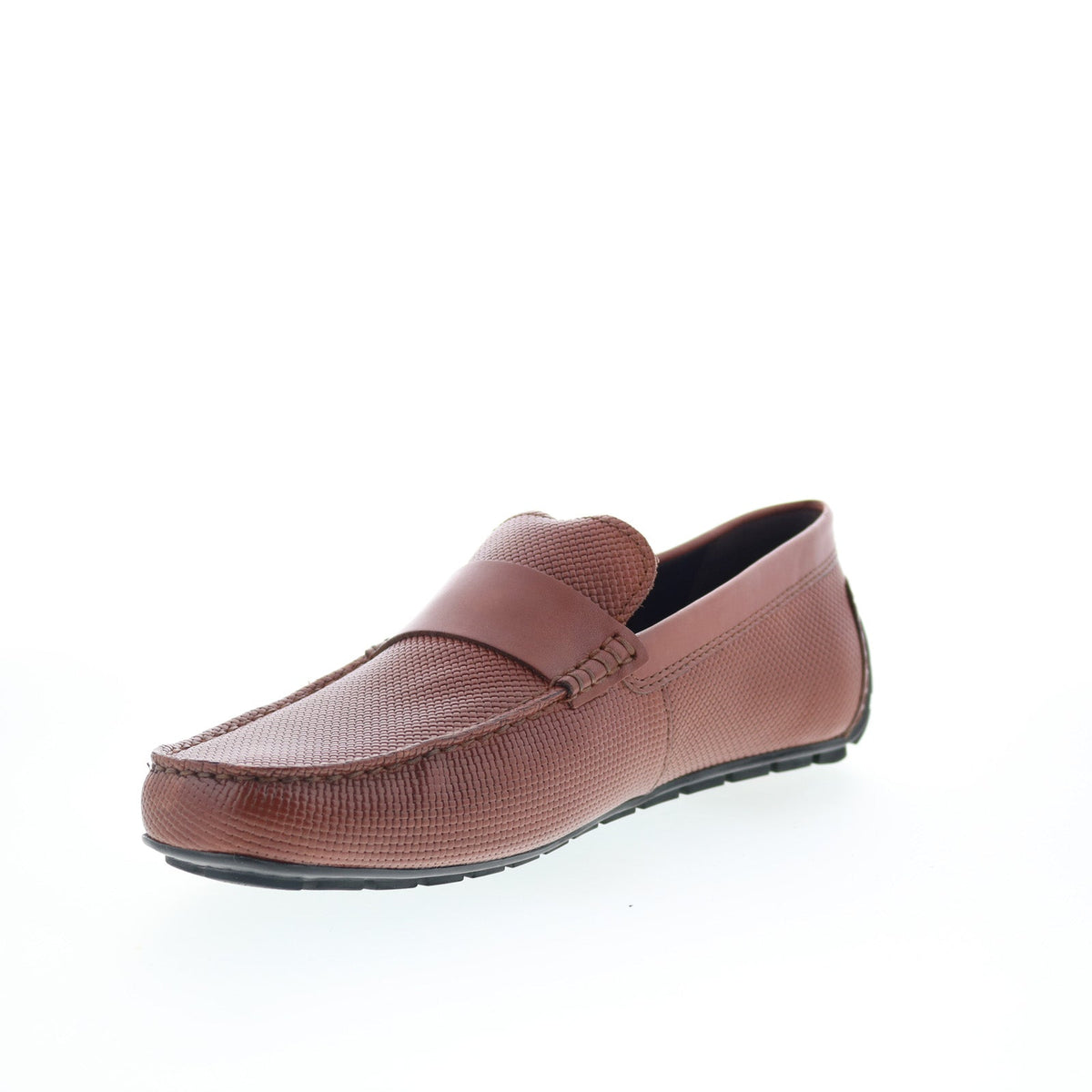 Rockport Tayo RMTAYO Mens Brown Leather Loafers & Slip Ons Moccasin Shoes