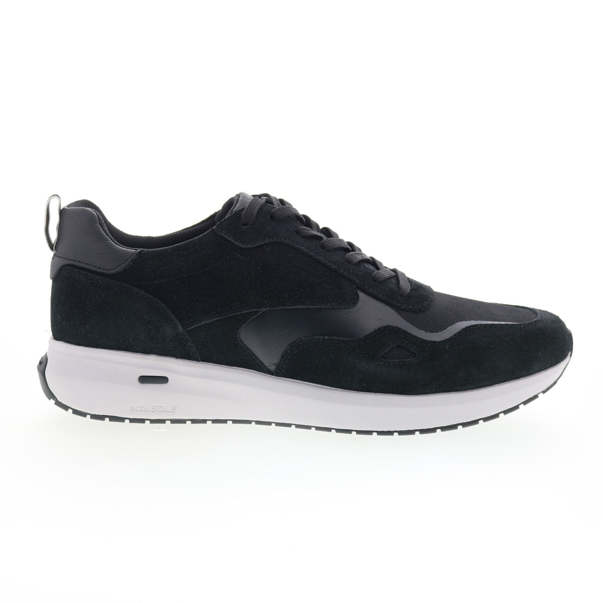 Rockport Total Motion Tilman Mens Black Leather Lifestyle Sneakers Shoes
