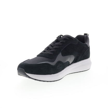Rockport Total Motion Tilman Mens Black Leather Lifestyle Sneakers Shoes