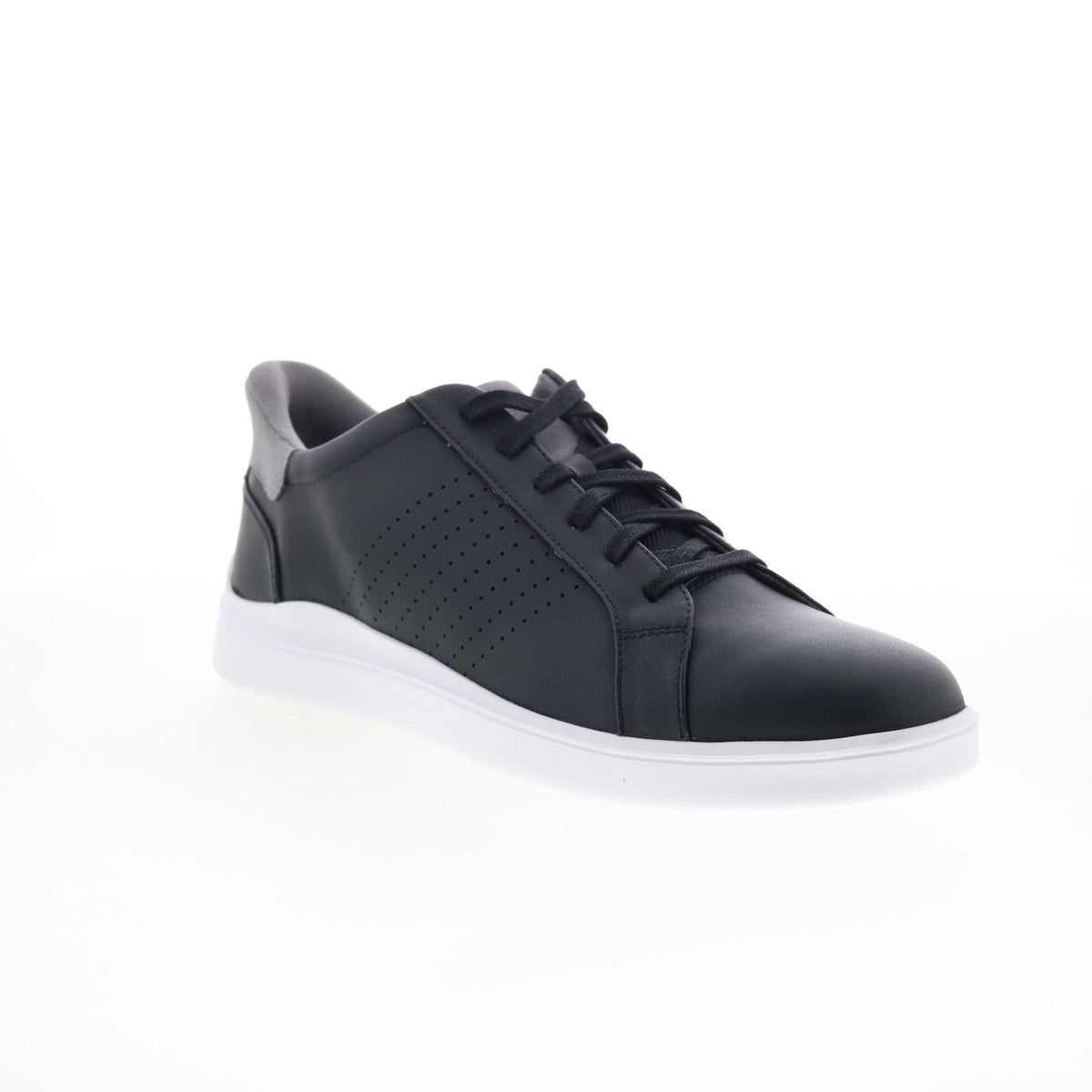 Rockport Tristen Step Activated Lace Up Mens Black Wide Sneakers Shoes