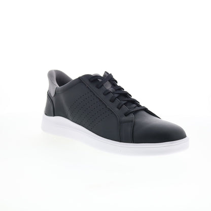 Rockport Tristen Step Activated Lace Up Mens Black Wide Sneakers Shoes