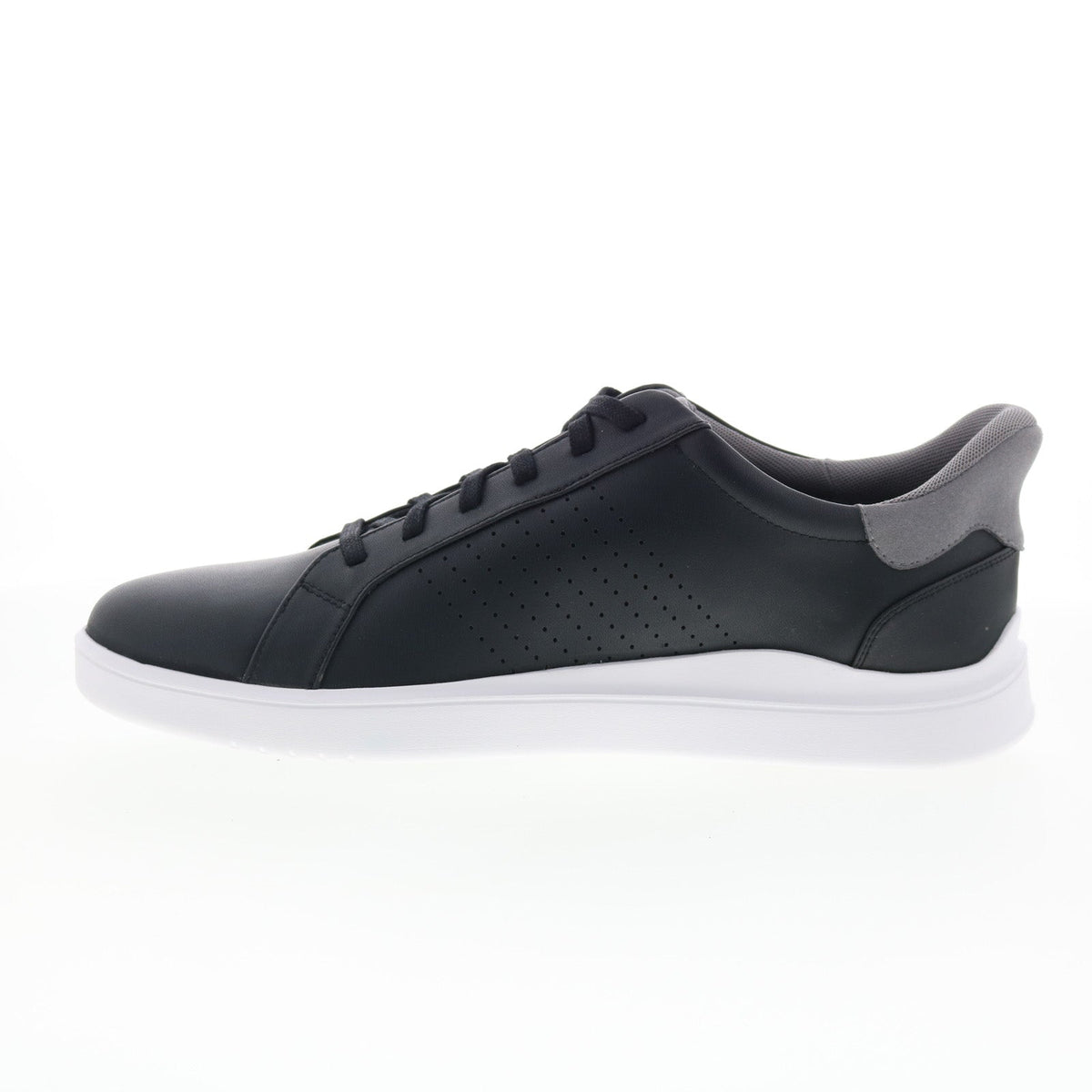 Rockport Tristen Step Activated Lace Up Mens Black Wide Sneakers Shoes