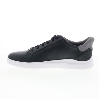 Rockport Tristen Step Activated Lace Up Mens Black Wide Sneakers Shoes