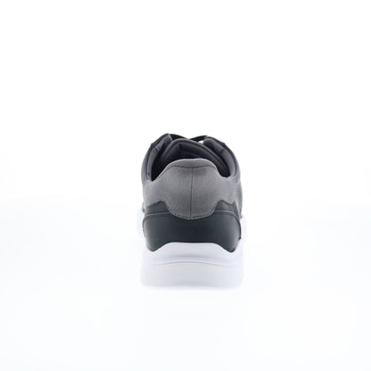 Rockport Tristen Step Activated Lace Up Mens Black Wide Sneakers Shoes