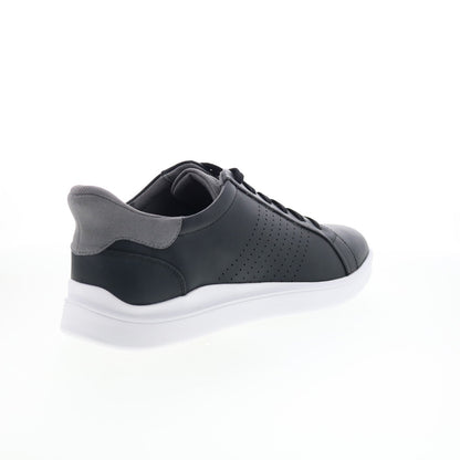Rockport Tristen Step Activated Lace Up Mens Black Wide Sneakers Shoes