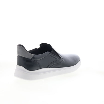Rockport Tristens RMTRISTENS Mens Black Leather Lifestyle Sneakers Shoes