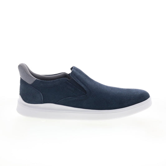 Rockport Tristens RMTRISTENS Mens Blue Wide Suede Lifestyle Sneakers Shoes