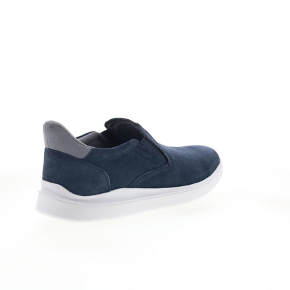 Rockport Tristens RMTRISTENS Mens Blue Wide Suede Lifestyle Sneakers Shoes