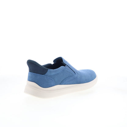 Rockport Tristens Mens Blue Suede Slip On Lifestyle Sneakers Shoes