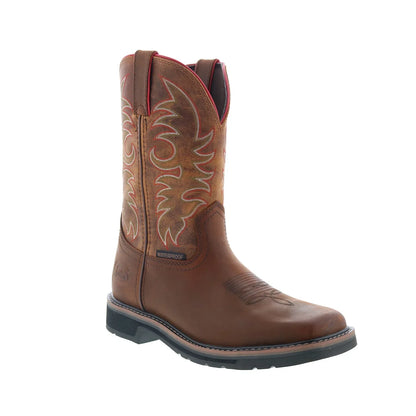 Justin Boots Driller 11" Waterproof EH Mens Brown Work & Safety Boots
