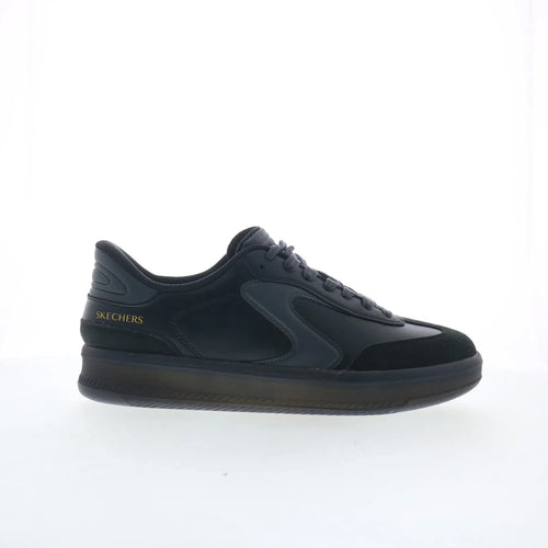 Skechers Slip-ins: Hotshot HI Mens Black Leather Lifestyle Sneakers Shoes
