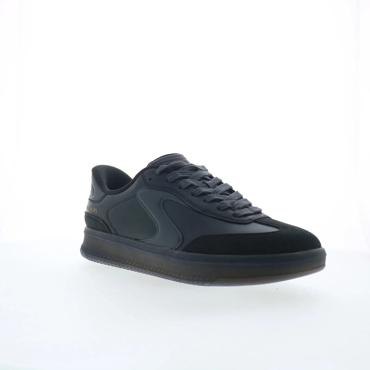 Skechers Slip-ins: Hotshot HI Mens Black Leather Lifestyle Sneakers Shoes