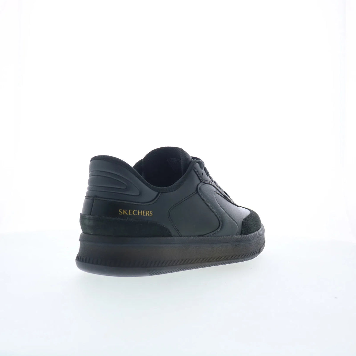 Skechers Slip-ins: Hotshot HI Mens Black Leather Lifestyle Sneakers Shoes