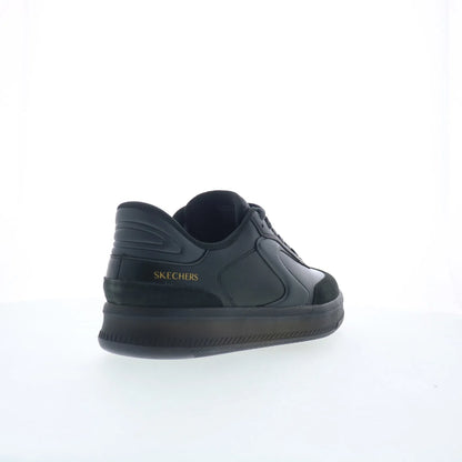 Skechers Slip-ins: Hotshot HI Mens Black Leather Lifestyle Sneakers Shoes
