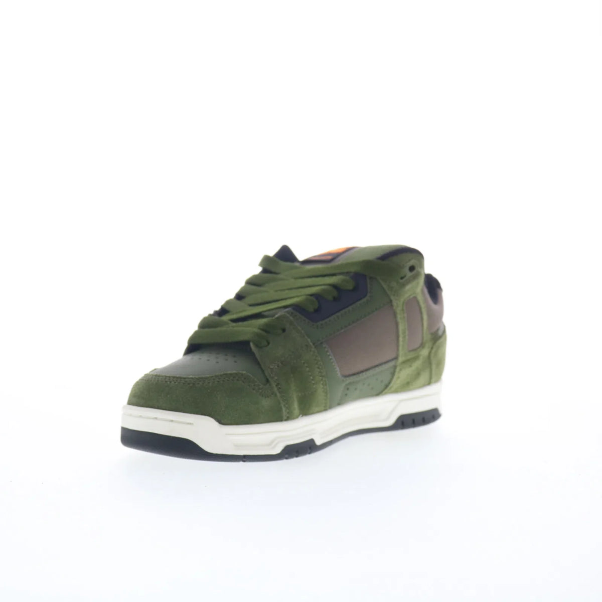 DC Stag DC01813310-OLV Mens Green Suede Skate Inspired Sneakers Shoes
