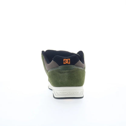DC Stag DC01813310-OLV Mens Green Suede Skate Inspired Sneakers Shoes