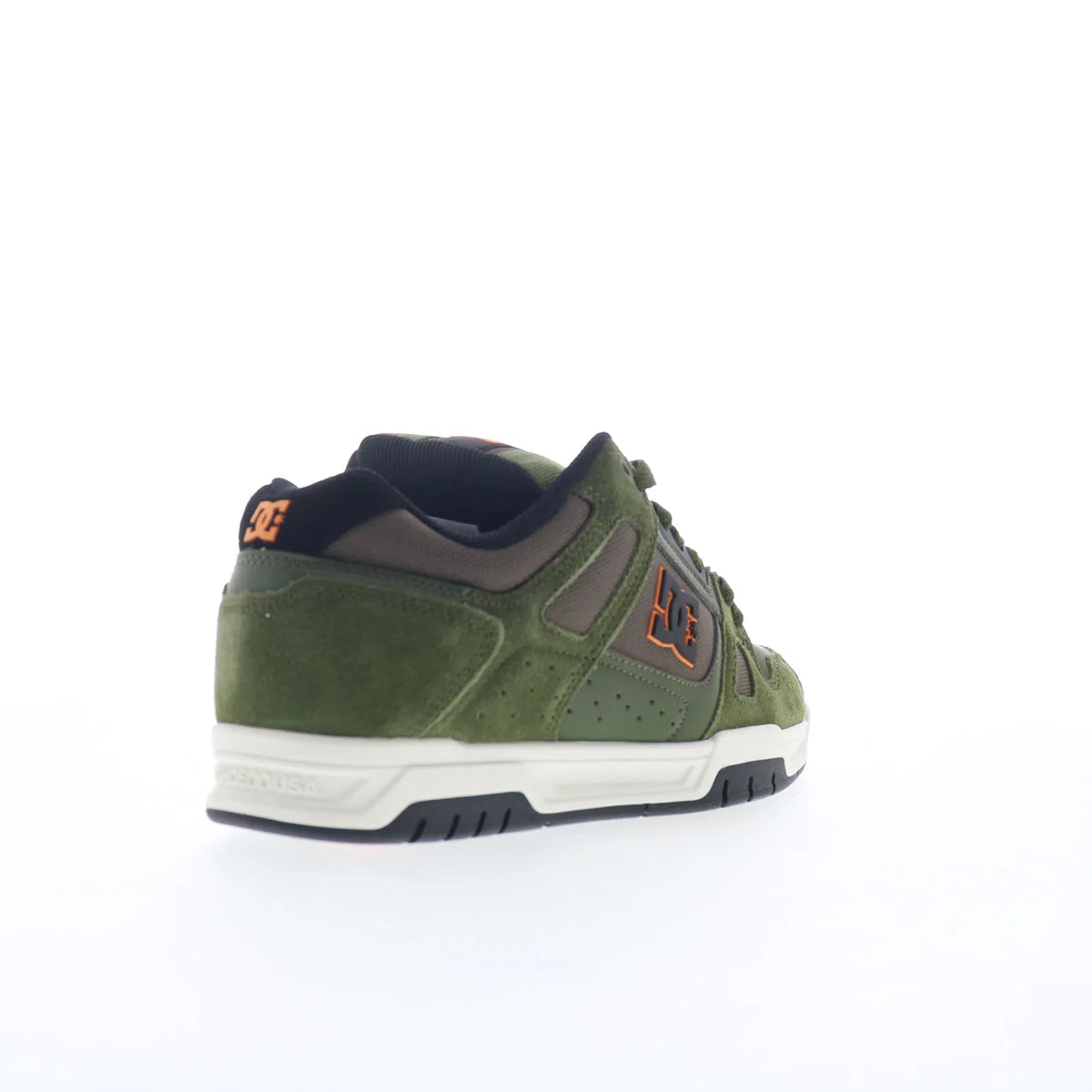 DC Stag DC01813310-OLV Mens Green Suede Skate Inspired Sneakers Shoes