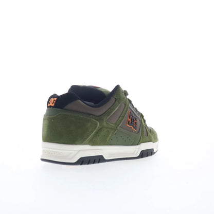 DC Stag DC01813310-OLV Mens Green Suede Skate Inspired Sneakers Shoes