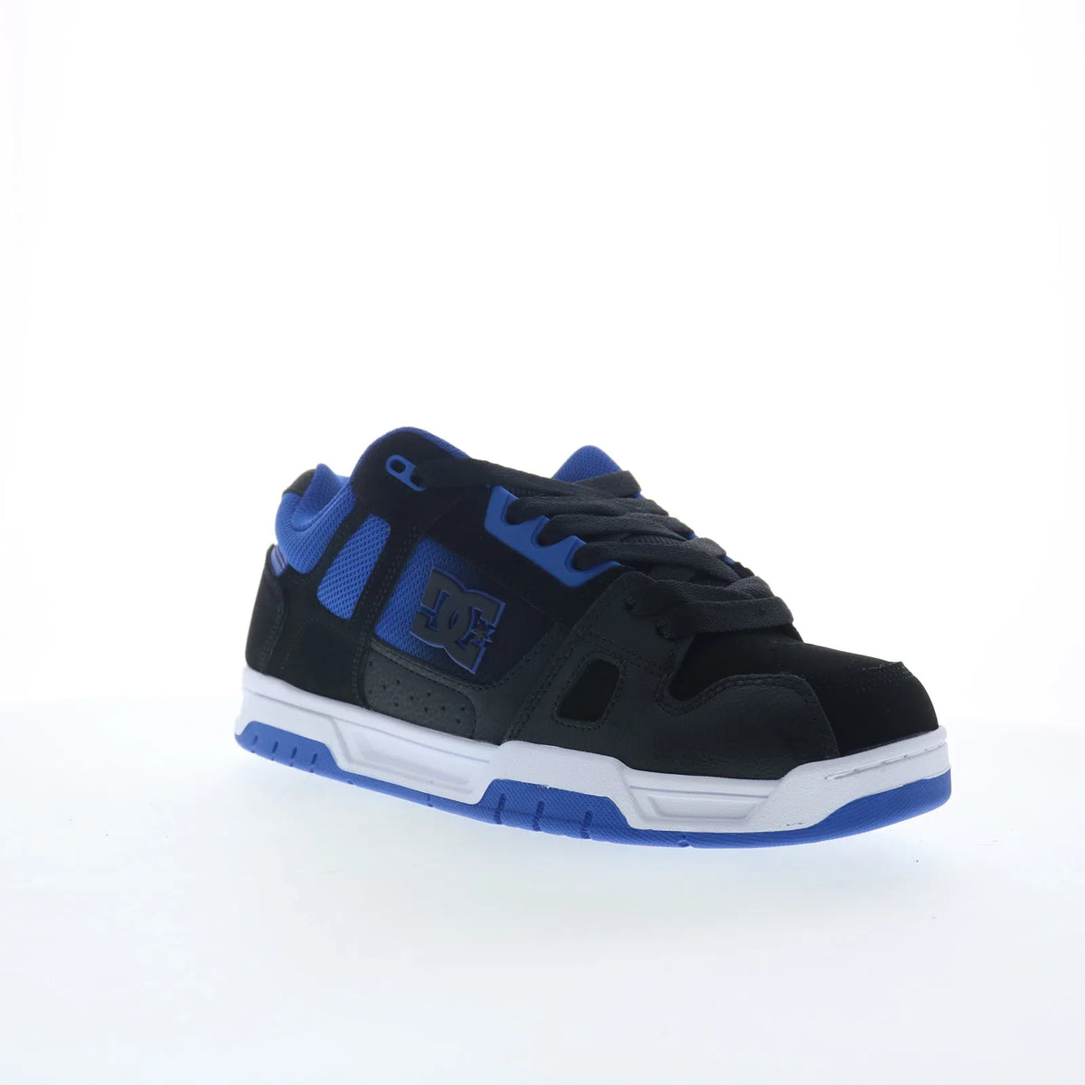 DC Stag DC01813420-BLKBLU Mens Black Nubuck Skate Inspired Sneakers Shoes