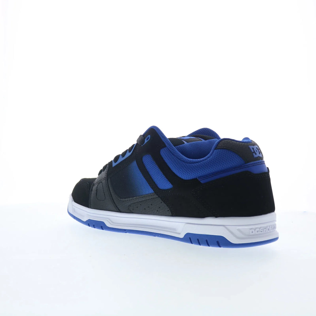 DC Stag DC01813420-BLKBLU Mens Black Nubuck Skate Inspired Sneakers Shoes