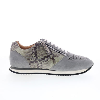 Trotters Infinity T2169-027 Womens Gray Wide Leather Lifestyle Sneakers Shoes