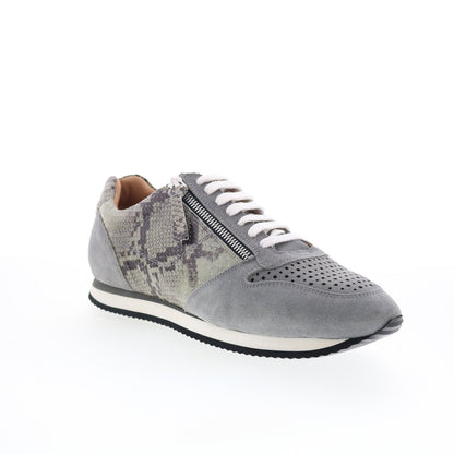 Trotters Infinity T2169-027 Womens Gray Wide Leather Lifestyle Sneakers Shoes