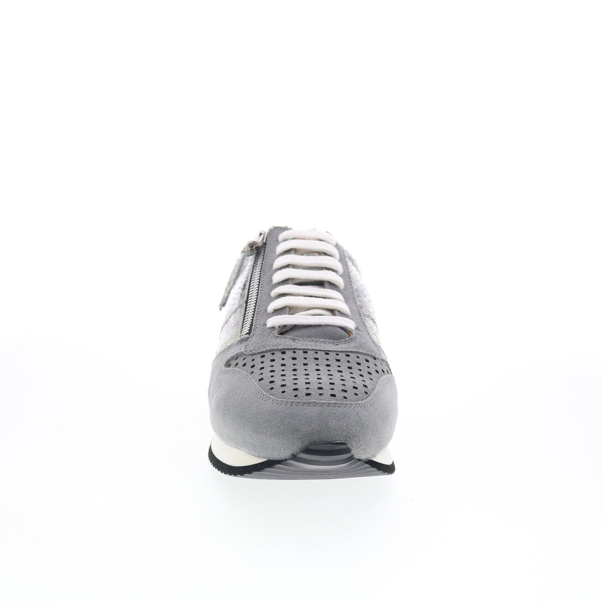 Trotters Infinity T2169-027 Womens Gray Wide Leather Lifestyle Sneakers Shoes