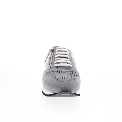 Trotters Infinity T2169-027 Womens Gray Wide Leather Lifestyle Sneakers Shoes