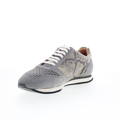 Trotters Infinity T2169-027 Womens Gray Wide Leather Lifestyle Sneakers Shoes