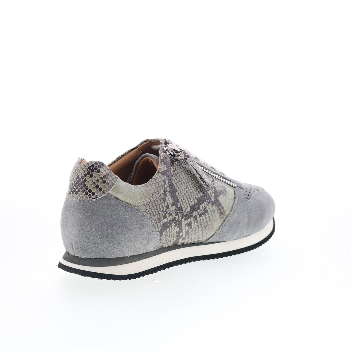 Trotters Infinity T2169-027 Womens Gray Wide Leather Lifestyle Sneakers Shoes